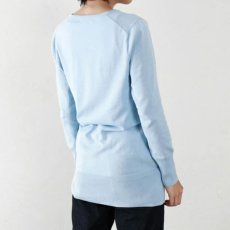 画像6: ［立体"美" 設計・"匠" 縫製］ スーピマ × オーガニックコットン100％ Vネック ロング丈ニットプルオーバー　【日本製・自社工場】 (6)