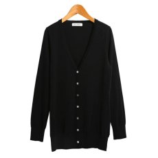 画像6: ［立体"美" 設計・"匠" 縫製］ スーピマ × オーガニックコットン100％ Vネック ニットカーディガン　【日本製・自社工場】 (6)