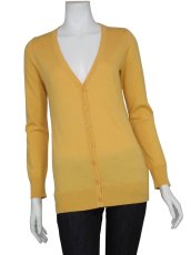 画像12: ［生産終了モデル］［在庫限定価格：16,500⇒8,500円］［送料無料：地域限定］  インド産オーガニックコットン100％ Vネック ニットカーディガン　【日本製・自社工場】 (12)