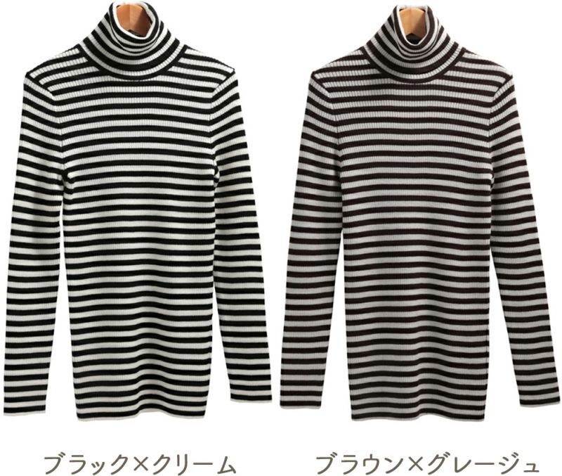 画像13: ［360°美シルエット・立体設計］ イタリア産キャッシュウール100％ リブタートルネック ニット 【日本製・自社工場】 (13)
